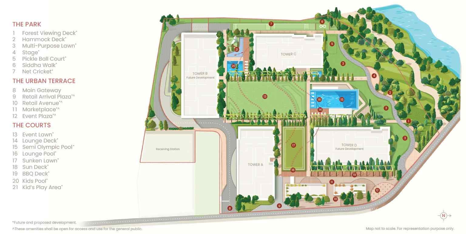Birla-punya Master Plan Layout with Plot Numbers