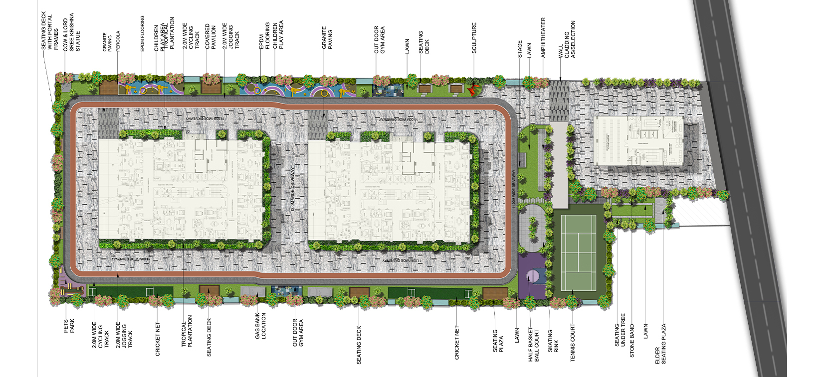 Candeur-Twins-master-plan Layout with Plot Numbers