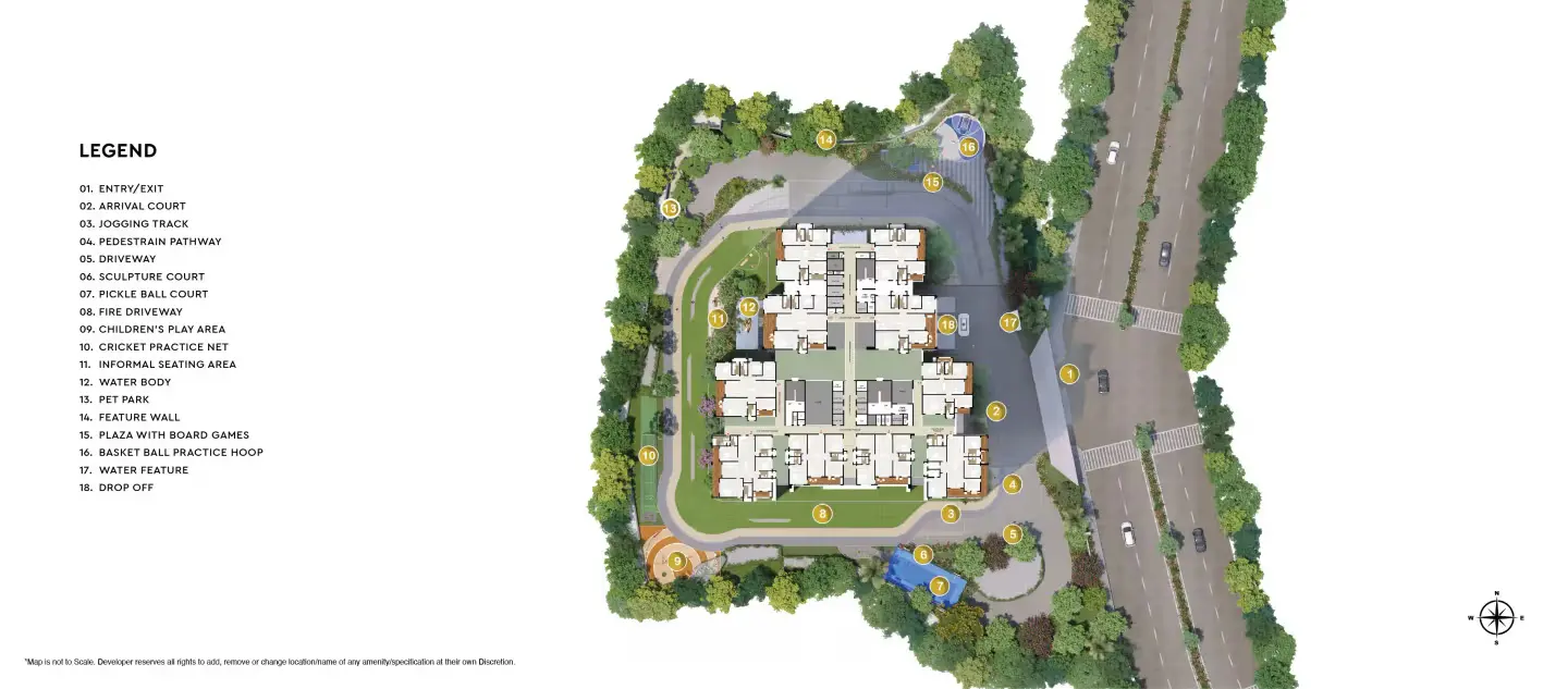 Kubera Villas Master Plan Layout with Plot Numbers