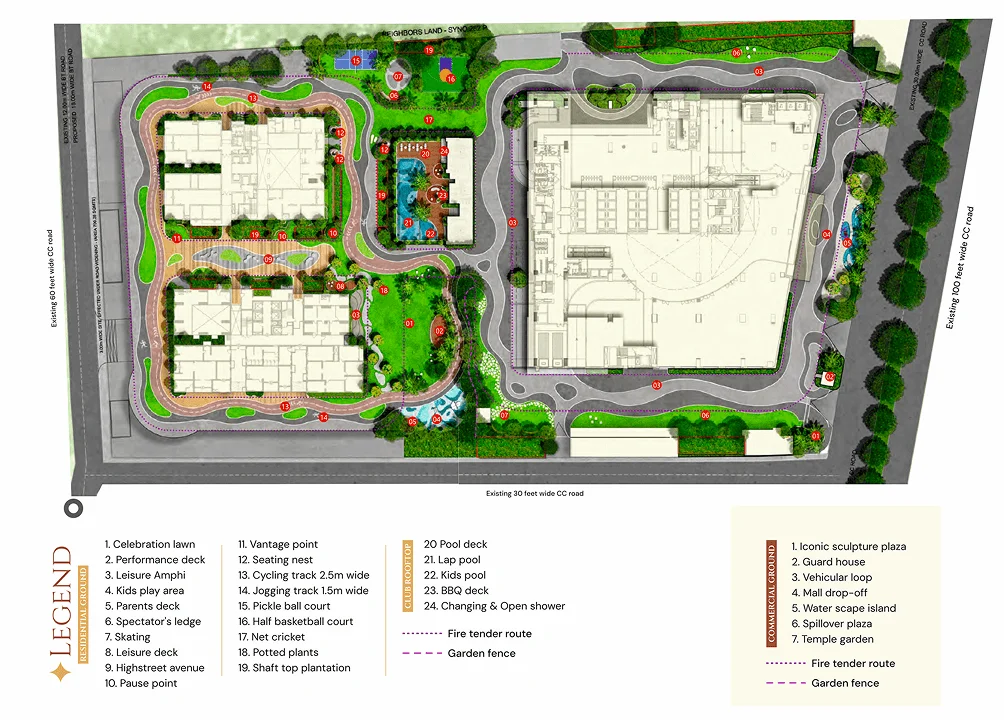 Kubera Villas Master Plan Layout with Plot Numbers