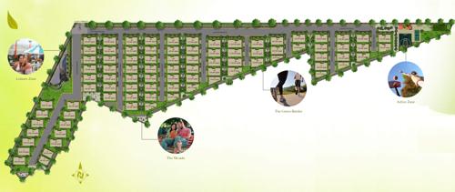 Radhey sancia Villas Master Plan Layout with Plot Numbers