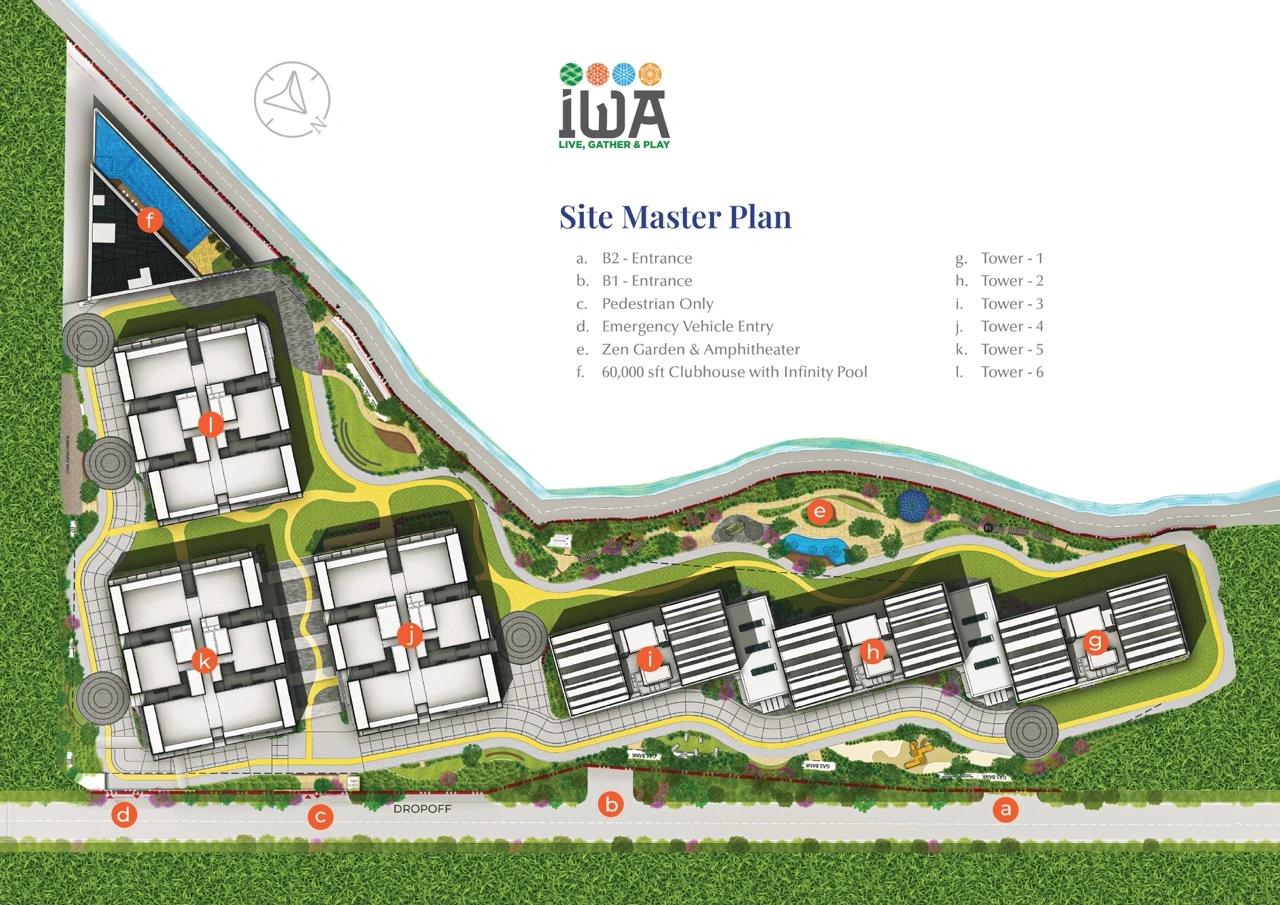 srias iwa Master Plan Layout with Plot Numbers