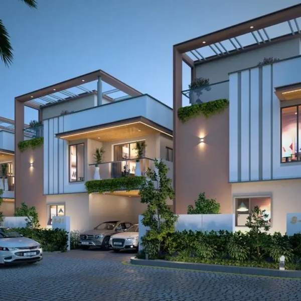 kubera villas dundiga night view